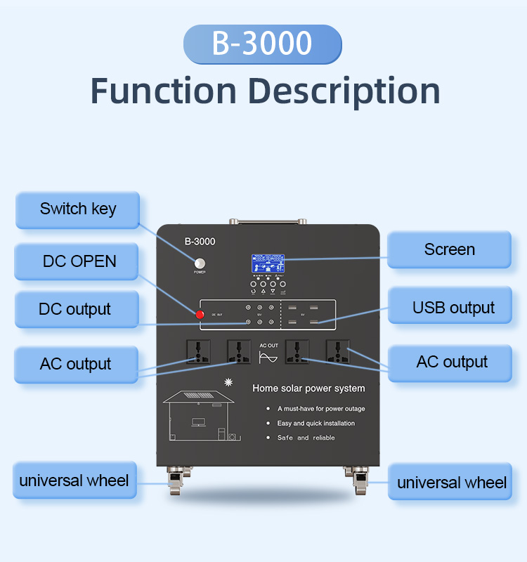 B-3000: Your Ultimate Solution for Sustainable and Reliable Solar Power at Home