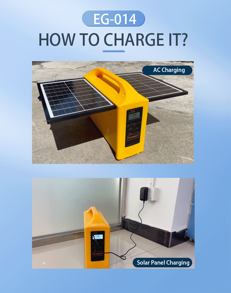 Eg014Pb Portable Solar Power Station: Multifunctional Power Supply